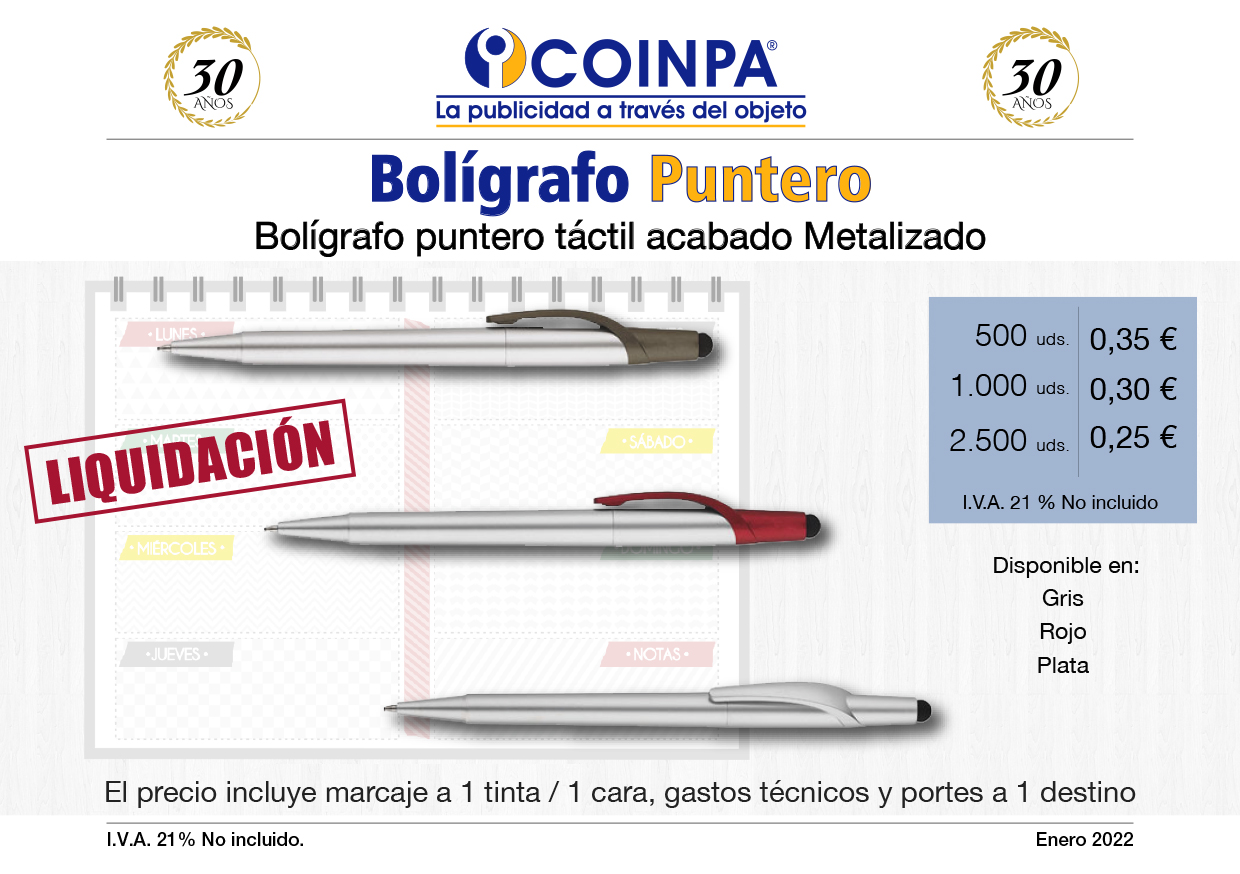 COINPA - Promoción Bolígrafo puntero